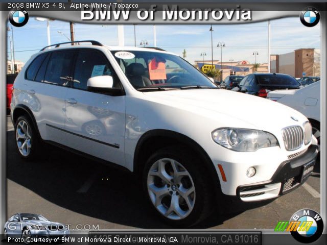 2008 BMW X5 4.8i in Alpine White
