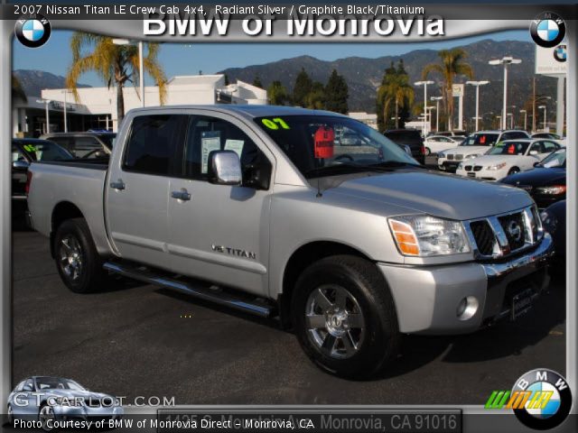 2007 Nissan Titan LE Crew Cab 4x4 in Radiant Silver