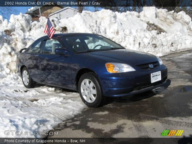 2002 Honda Civic EX Coupe in Eternal Blue Pearl