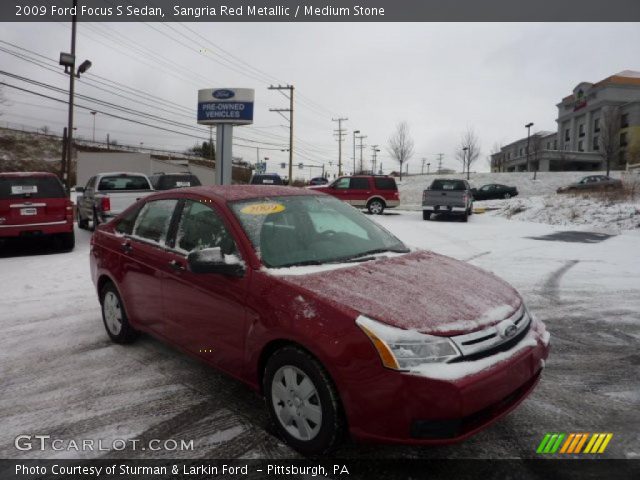 2009 Ford Focus S Sedan in Sangria Red Metallic