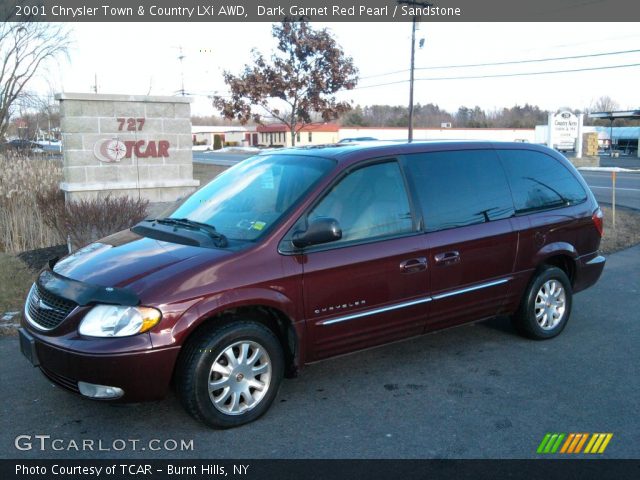 2001 Chrysler Town & Country LXi AWD in Dark Garnet Red Pearl