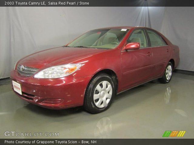 2003 Toyota Camry LE in Salsa Red Pearl
