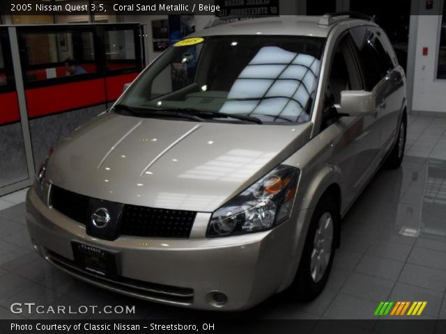 2005 Nissan Quest 3.5 in Coral Sand Metallic