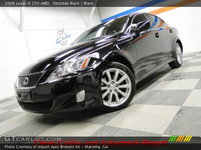 2008 Lexus IS 250 AWD in Obsidian Black