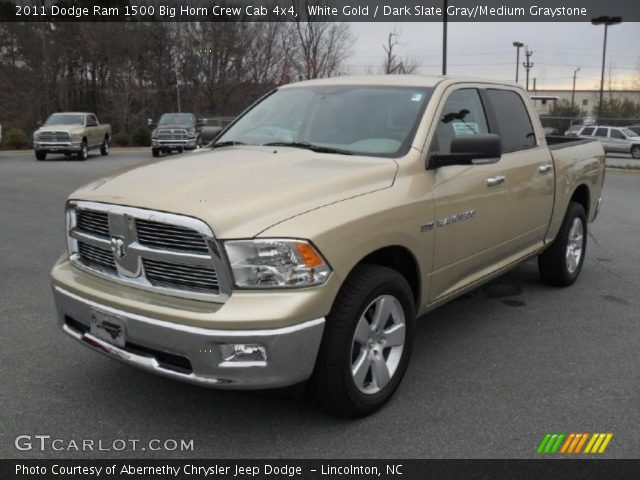 2011 Dodge Ram 1500 Big Horn Crew Cab 4x4 in White Gold