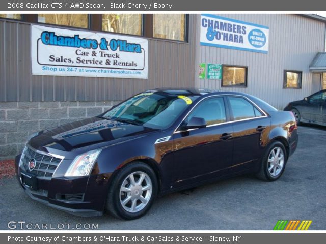 2008 Cadillac CTS 4 AWD Sedan in Black Cherry