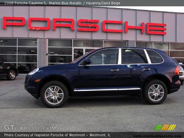 2008 Porsche Cayenne S in Marine Blue Metallic
