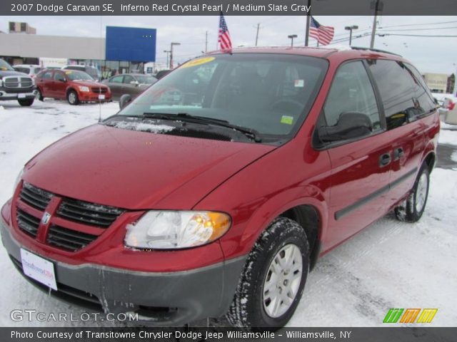 2007 Dodge Caravan SE in Inferno Red Crystal Pearl
