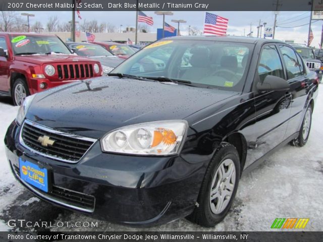 2007 Chevrolet Malibu LS Sedan in Dark Blue Metallic