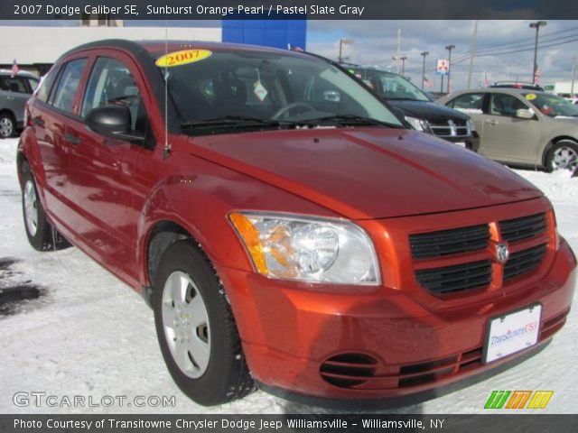 2007 Dodge Caliber SE in Sunburst Orange Pearl