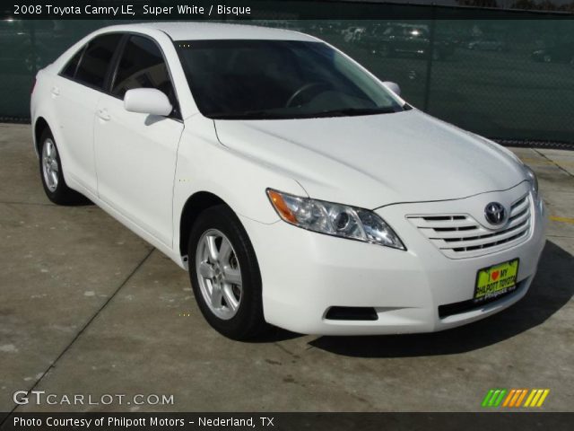 2008 Toyota Camry LE in Super White