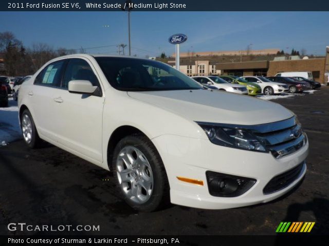 2011 Ford Fusion SE V6 in White Suede