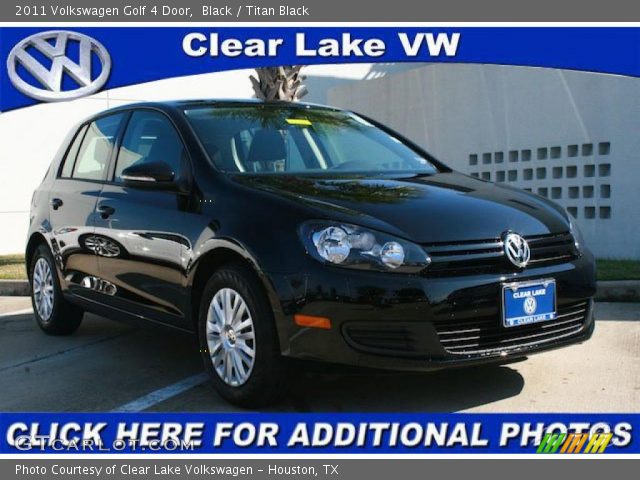 2011 Volkswagen Golf 4 Door in Black