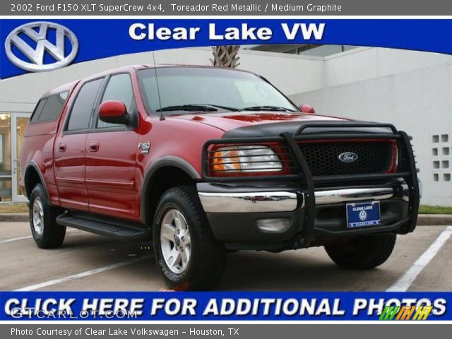 2002 Ford F150 XLT SuperCrew 4x4 in Toreador Red Metallic