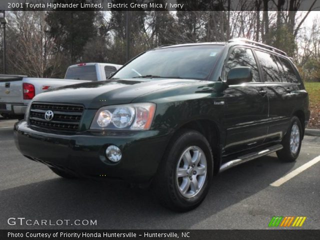 2001 Toyota Highlander Limited in Electric Green Mica