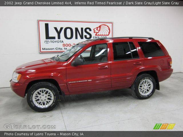 2002 Jeep Grand Cherokee Limited 4x4 in Inferno Red Tinted Pearlcoat