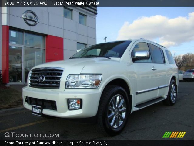 2008 Infiniti QX 56 4WD in Tuscan Pearl White