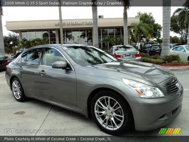 2008 Infiniti G 35 S Sport Sedan in Platinum Graphite Gray