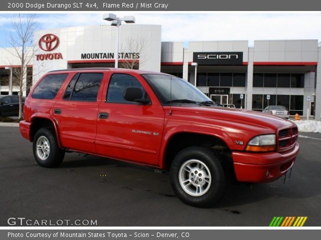 2000 Dodge Durango SLT 4x4 in Flame Red