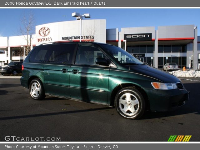 2000 Honda Odyssey EX in Dark Emerald Pearl