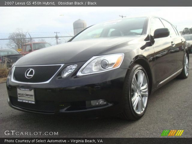 2007 Lexus GS 450h Hybrid in Obsidian Black