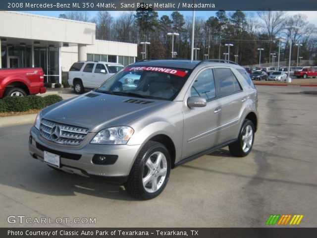 2008 Mercedes-Benz ML 350 4Matic in Sand Beige Metallic