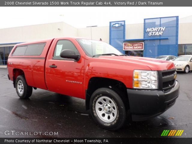 2008 Chevrolet Silverado 1500 Work Truck Regular Cab 4x4 in Victory Red