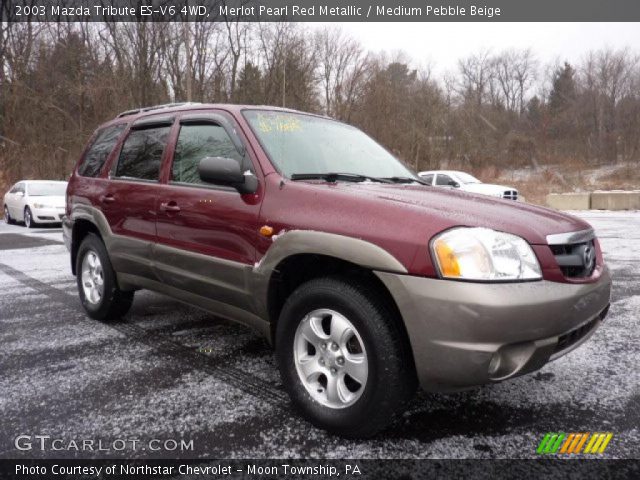 2003 Mazda Tribute ES-V6 4WD in Merlot Pearl Red Metallic