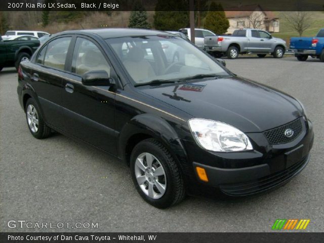 2007 Kia Rio LX Sedan in Black
