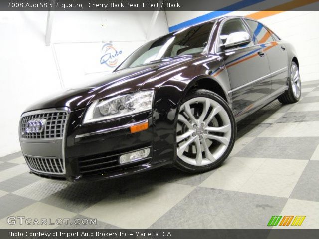 2008 Audi S8 5.2 quattro in Cherry Black Pearl Effect