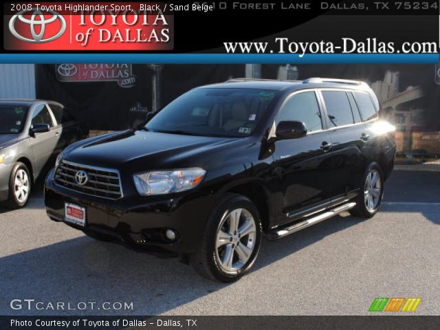 2008 Toyota Highlander Sport in Black