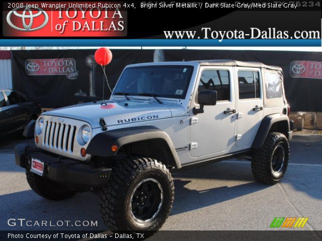 2008 Jeep Wrangler Unlimited Rubicon 4x4 in Bright Silver Metallic