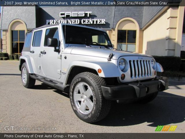 2007 Jeep Wrangler Unlimited Sahara in Bright Silver Metallic