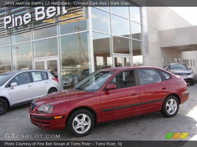 2004 Hyundai Elantra GT Hatchback in Crimson Dark Red