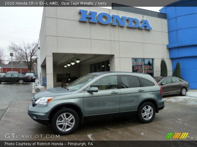 2010 Honda CR-V EX-L AWD in Opal Sage Metallic