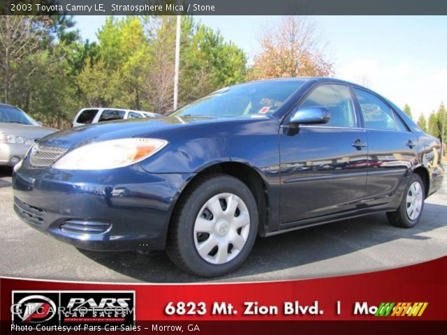 2003 Toyota Camry LE in Stratosphere Mica