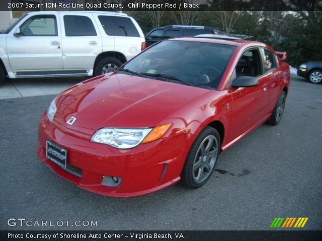 2007 Saturn ION Red Line Quad Coupe in Chili Pepper Red