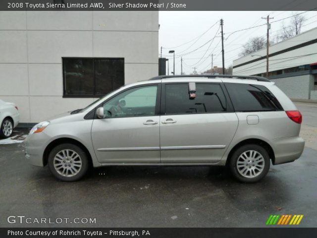 2008 Toyota Sienna Limited AWD in Silver Shadow Pearl