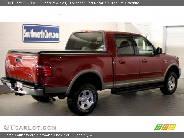 2001 Ford F150 XLT SuperCrew 4x4 in Toreador Red Metallic