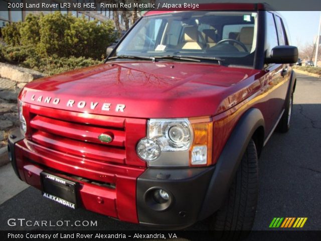 2008 Land Rover LR3 V8 HSE in Rimini Red Metallic