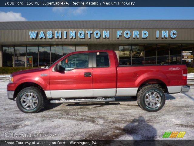 2008 Ford F150 XLT SuperCab 4x4 in Redfire Metallic