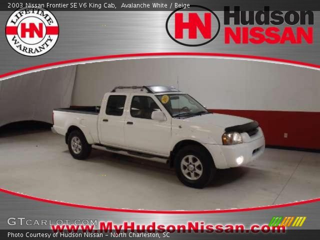 2003 Nissan Frontier SE V6 King Cab in Avalanche White