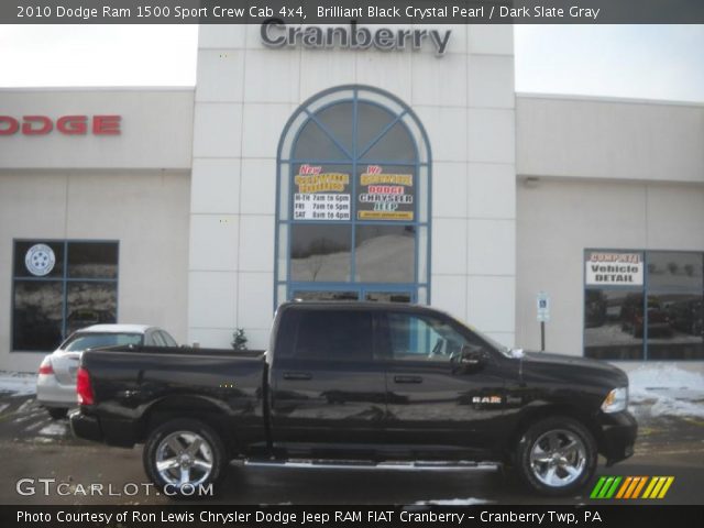 2010 Dodge Ram 1500 Sport Crew Cab 4x4 in Brilliant Black Crystal Pearl