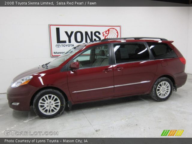 2008 Toyota Sienna Limited in Salsa Red Pearl