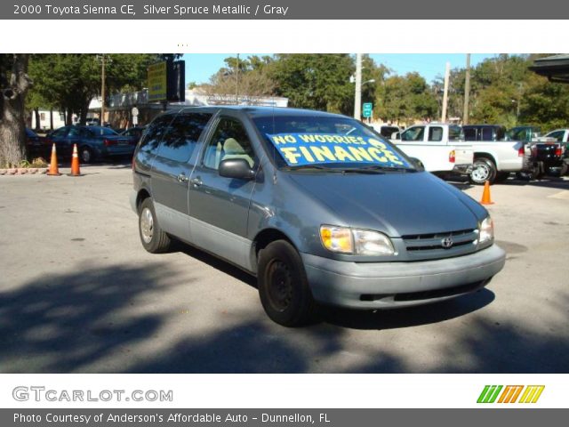 2000 Toyota Sienna CE in Silver Spruce Metallic