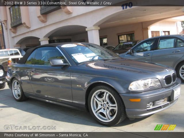 2002 BMW 3 Series 330i Convertible in Steel Grey Metallic