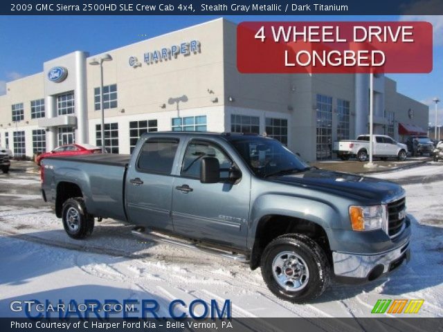 2009 GMC Sierra 2500HD SLE Crew Cab 4x4 in Stealth Gray Metallic