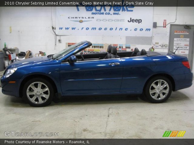 2010 Chrysler Sebring Limited Convertible in Deep Water Blue Pearl