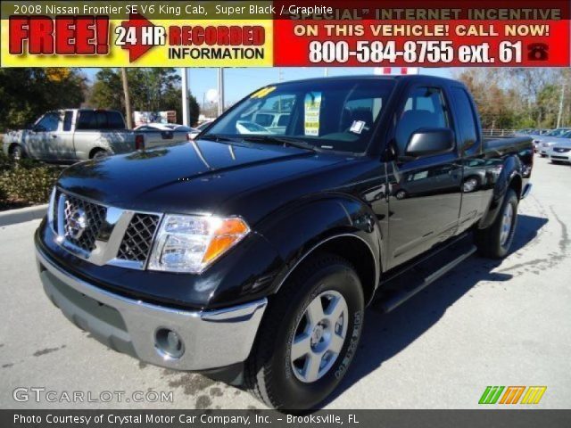2008 Nissan Frontier SE V6 King Cab in Super Black