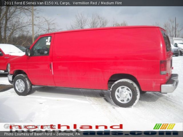 2011 Ford E Series Van E150 XL Cargo in Vermillion Red